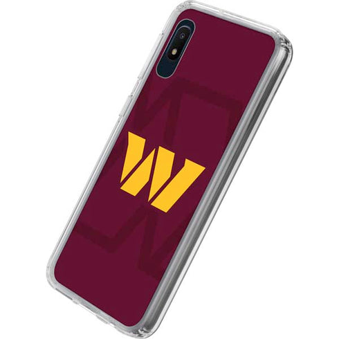 NFL Washington Commanders Large Logo Galaxy A10e Clear Case