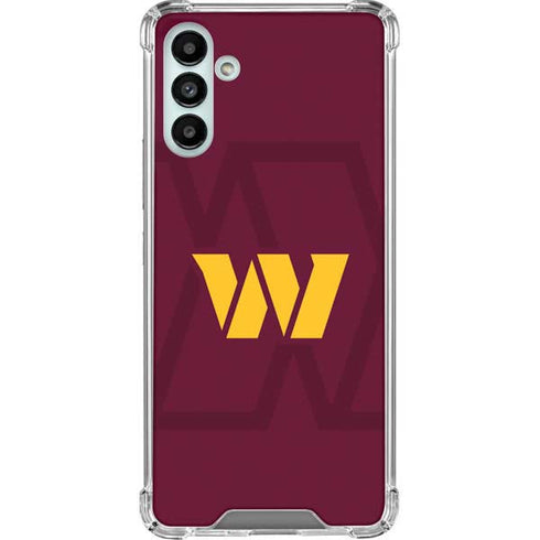 NFL Washington Commanders Large Logo Galaxy A13 5G Clear Case