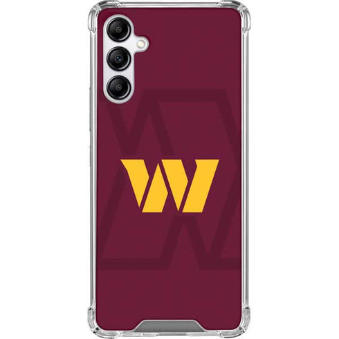 NFL Washington Commanders Large Logo Galaxy A14 5G Clear Case