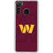 NFL Washington Commanders Large Logo Galaxy A21 Clear Case