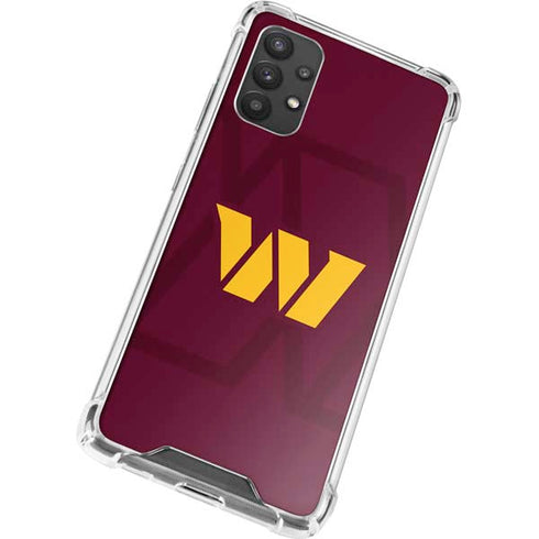 NFL Washington Commanders Large Logo Galaxy A32 5G Clear Case
