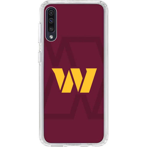 NFL Washington Commanders Large Logo Galaxy A50 Clear Case