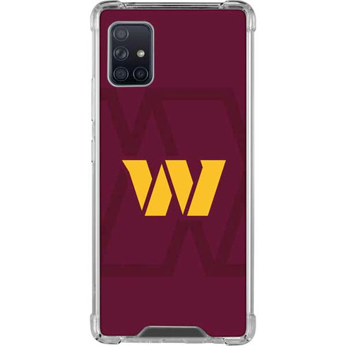 NFL Washington Commanders Large Logo Galaxy A51 5G Clear Case