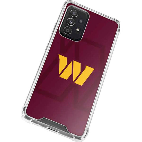 NFL Washington Commanders Large Logo Galaxy A52 5G Clear Case