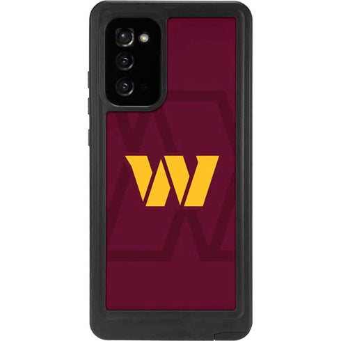 NFL Washington Commanders Large Logo Galaxy Note20 5G Waterproof Case