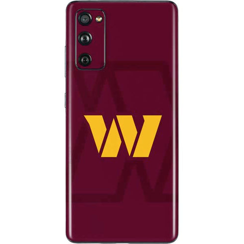 NFL Washington Commanders Large Logo Galaxy S20 Fan Edition Skin