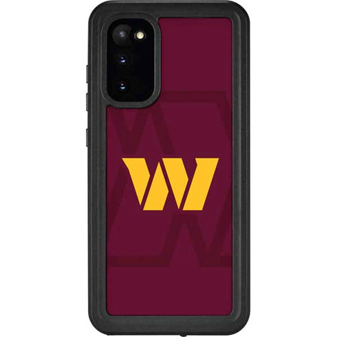 NFL Washington Commanders Large Logo Galaxy S20 Waterproof Case