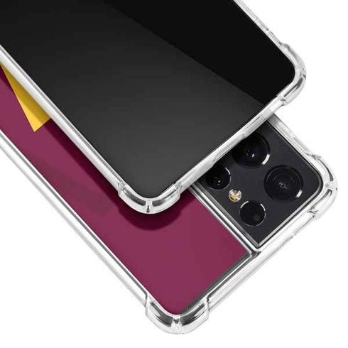 NFL Washington Commanders Large Logo Galaxy S21 Ultra 5G Clear Case
