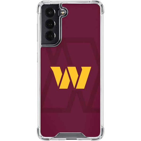 NFL Washington Commanders Large Logo Galaxy S22 Clear Case