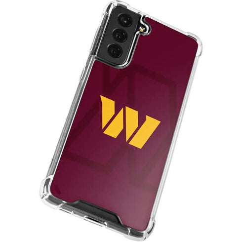 NFL Washington Commanders Large Logo Galaxy S22 Clear Case