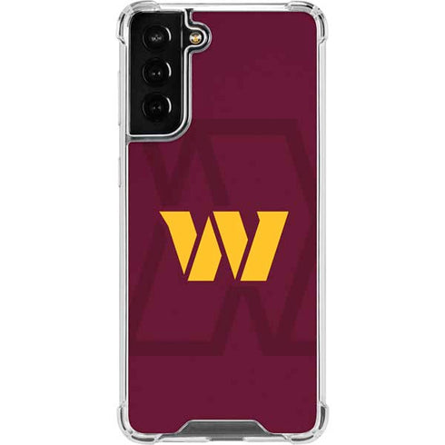 NFL Washington Commanders Large Logo Galaxy S22 Plus Clear Case