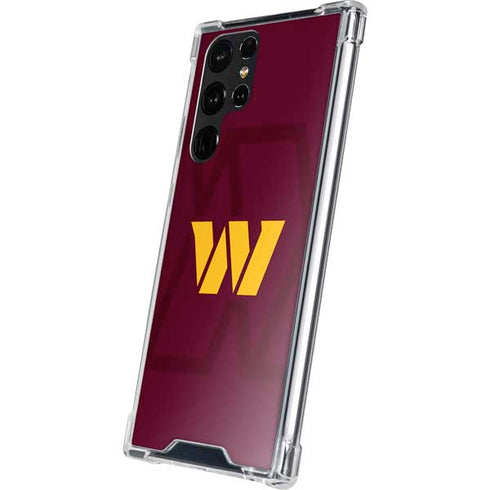 NFL Washington Commanders Large Logo Galaxy S22 Ultra Clear Case