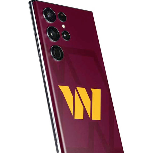 NFL Washington Commanders Large Logo Galaxy S22 Ultra Skin
