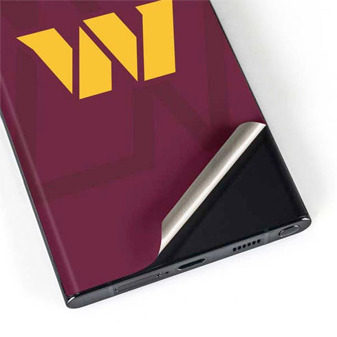 NFL Washington Commanders Large Logo Galaxy S22 Ultra Skin
