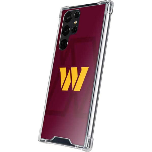 NFL Washington Commanders Large Logo Galaxy S24 Ultra Clear Case