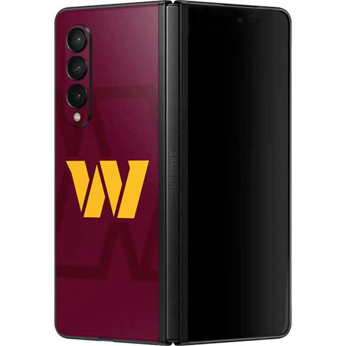 NFL Washington Commanders Large Logo Galaxy Z Fold3 5G Skin