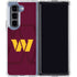 NFL Washington Commanders Large Logo Galaxy Z Fold5 5G Clear Case