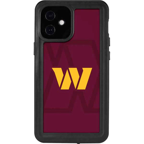 NFL Washington Commanders Large Logo iPhone 12 Mini Waterproof Case