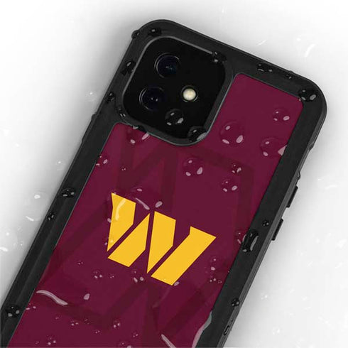 NFL Washington Commanders Large Logo iPhone 12 Mini Waterproof Case