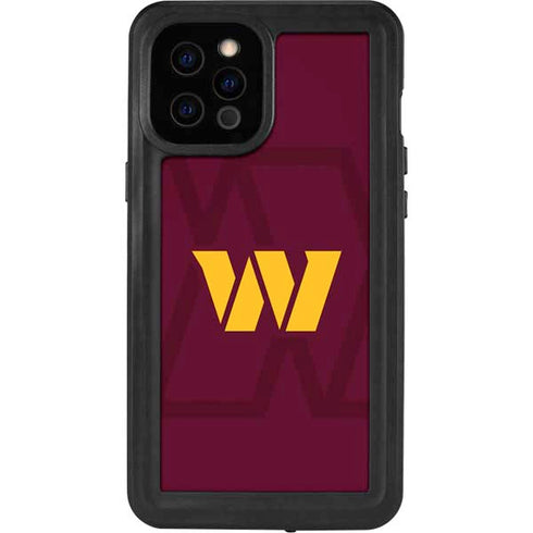 NFL Washington Commanders Large Logo iPhone 12 Pro Max Waterproof Case