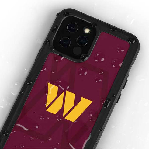 NFL Washington Commanders Large Logo iPhone 12 Pro Max Waterproof Case