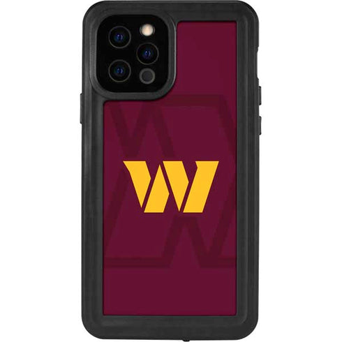NFL Washington Commanders Large Logo iPhone 12 Pro Waterproof Case
