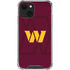 NFL Washington Commanders Large Logo iPhone 13 Mini Clear Case