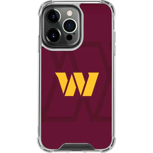 NFL Washington Commanders Large Logo iPhone 13 Pro Clear Case