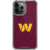 NFL Washington Commanders Large Logo iPhone 13 Pro Max Clear Case