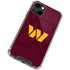 NFL Washington Commanders Large Logo iPhone 14 Clear Case