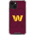 NFL Washington Commanders Large Logo iPhone 14 Plus Clear Case