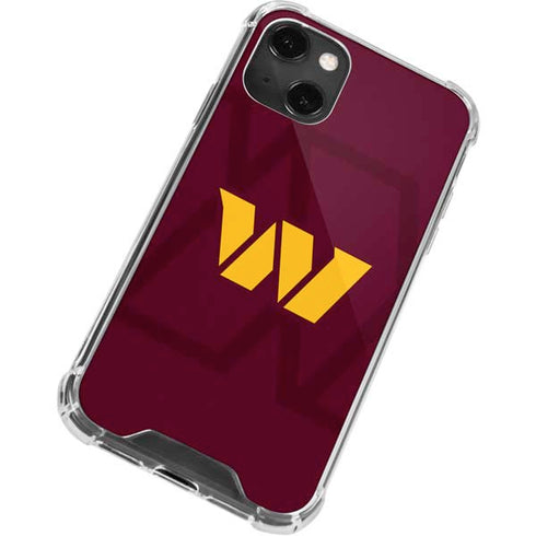 NFL Washington Commanders Large Logo iPhone 14 Plus Clear Case