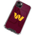 NFL Washington Commanders Large Logo iPhone 14 Plus Clear Case