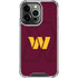 NFL Washington Commanders Large Logo iPhone 15 Pro Clear Case
