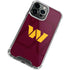 NFL Washington Commanders Large Logo iPhone 15 Pro Clear Case
