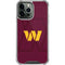 NFL Washington Commanders Large Logo iPhone 14 Pro Max Clear Case