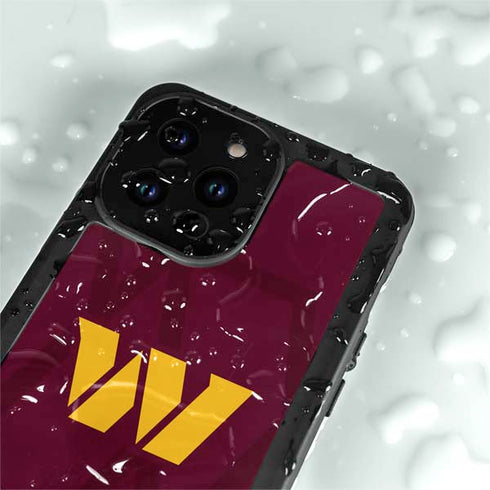 NFL Washington Commanders Large Logo iPhone 14 Pro Max Waterproof Case