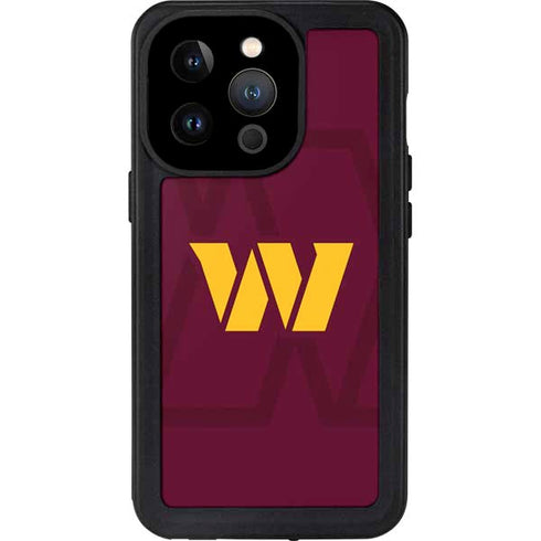 NFL Washington Commanders Large Logo iPhone 14 Pro Waterproof Case