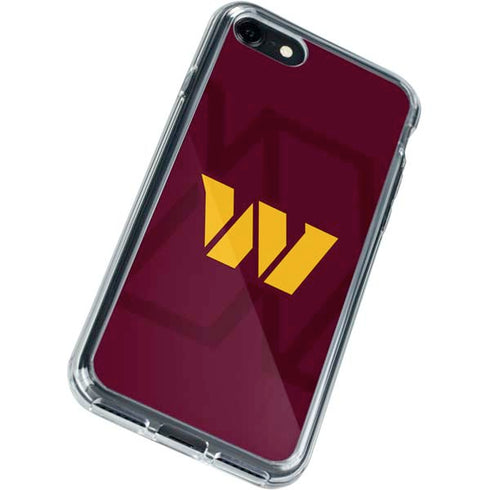 NFL Washington Commanders Large Logo iPhone SE (2nd & 3rd Gen) Clear Case