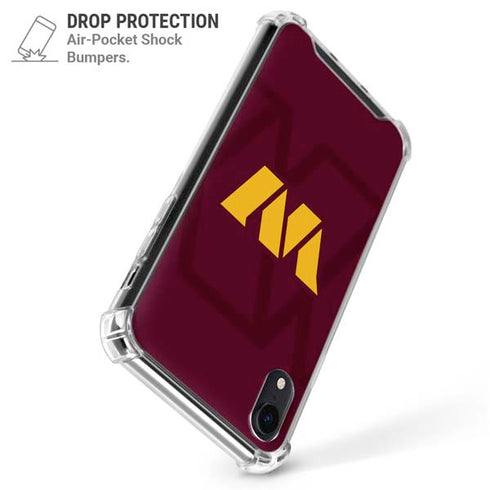 NFL Washington Commanders Large Logo iPhone XR Clear Case