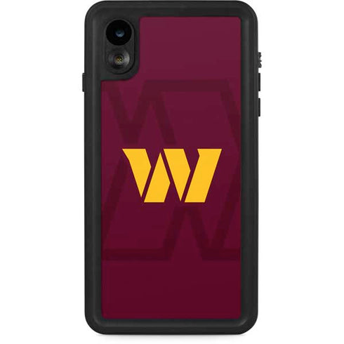NFL Washington Commanders Large Logo iPhone XR Waterproof Case