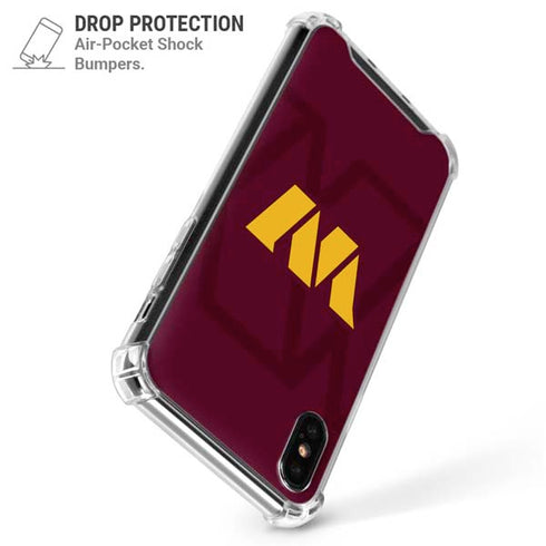 NFL Washington Commanders Large Logo iPhone XS Max Clear Case