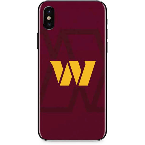 NFL Washington Commanders Large Logo iPhone XS Skin