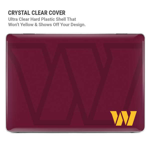 NFL Washington Commanders Large Logo MacBook Pro 16in (2021-25) Case plus Skin