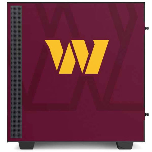 NFL Washington Commanders Large Logo NZXT H510 Compact ATX Mid-Tower Case Skin