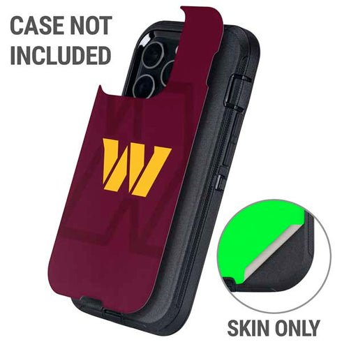 NFL Washington Commanders Large Logo Otterbox Defender iPhone Skin