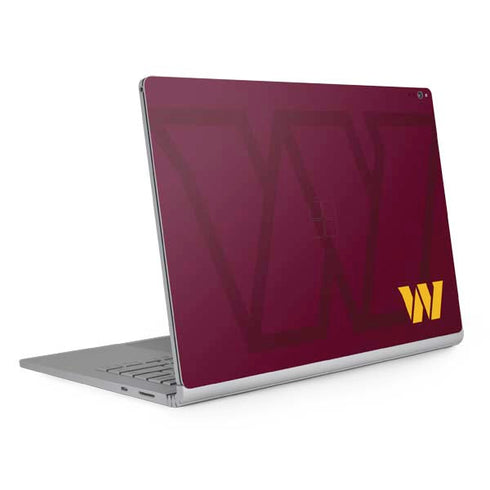 NFL Washington Commanders Large Logo Surface Book 2 15in Skin