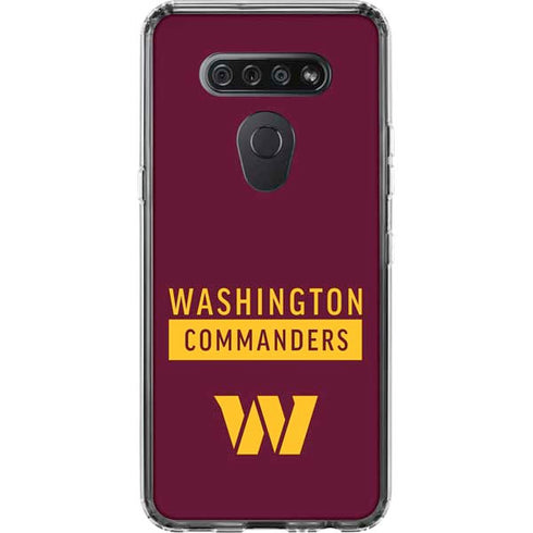 NFL Washington Commanders LG K51/Q51 Clear Case