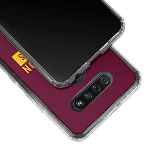 NFL Washington Commanders LG K51/Q51 Clear Case