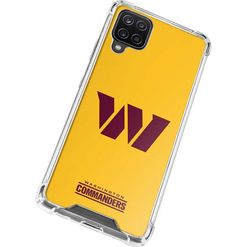 NFL Washington Commanders Logo Galaxy A12 Clear Case